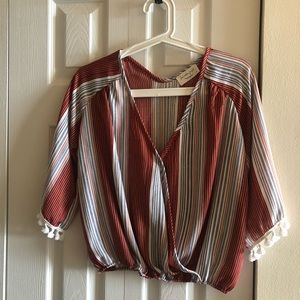 Fall tassel blouse